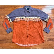 Lot of Men's Western Pearl Snap Shirts (Plaid, Striped, Scenic Print)