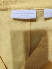 New York & Company Chambray Denim Jumpsuit with Smocked Bodice and Puff Sleeves — listing 5