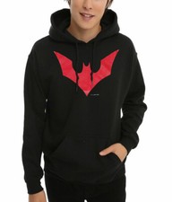 Batman Logo Pullover Hoodie, Two-Tone Gray, Size S (Youth 16) — listing 2