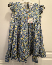 Makena Lane Girls' Apple Print Pinafore Dress, Size 3 — listing 2