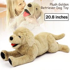 Plush Stuffed Puppy Dog Toy, White with Brown Ears — listing 3