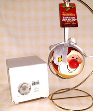 Twinkling Treasures Blinking Santa Christmas Ornament with 6 Colored Lights — listing 3