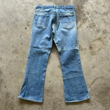 Vintage 1970s Levi's 646 Orange Tab Bell Bottom Flare Jeans — listing 4