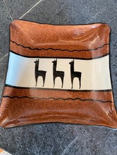 Los Reyes Peruvian Handmade Ceramic Espresso Cups & Saucers Set of 2 with Llama Motif — listing 5