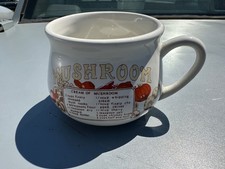 Vintage Cream of Mushroom Recipe Soup Mug/Bowl with Handle — listing 2
