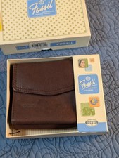 Fossil Men's Brown Leather Trifold Wallet — listing 2