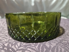 Set of Green Uranium/Vaseline Depression Glass Octagonal Bread & Butter Plates — listing 5