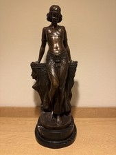 Art Nouveau "Nymph and Poppies" Figural Footed Dish, Marked 5588T — listing 5