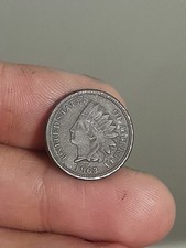 1863 Indian Head Cent (Copper-Nickel), Type 2 with Oak Wreath and Shield Reverse — listing 4