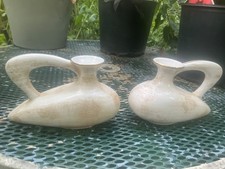 Vintage Royal Haeger Tall Ceramic Ewer Pitcher Vase with Embossed Floral Design in Caramel/Amber Glaze — listing 6