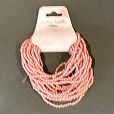 Vintage Triple-Strand Pink Beaded Necklace with Gold-Tone Accent Beads — listing 5