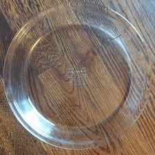 Pyrex Clear Glass Pie Plate with Fluted Rim