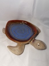Handmade Stoneware Sea Turtle Trinket / Spoon Rest Dish