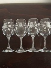 Eamon Glass Dublin Claddagh Shamrock Hand-Engraved Wine Glasses, Set of 6 (7.5 in tall) — listing 4