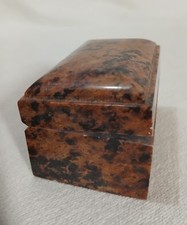 Hand-Carved Black Soapstone Trinket Box with Etched Floral Vine Motif — listing 2
