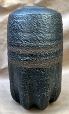 Studio Pottery Ceramic Cattail & Lily Pad Sculpture on Stoneware Base — listing 5