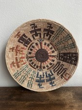 Coiled Native American Style Basket with Diagonal Band Design, Unknown Origin — listing 4