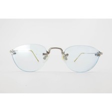 Vintage 1930s-40s Rimless Gold-Filled Eyeglasses with Numont-Style Bridge and Celluloid Wire Temples in B.A. Soper Optometrist Case — listing 3