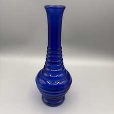 Cobalt Blue Glass Figural Beehive Covered Candy Dish / Honey Jar with Bee Finial — listing 2
