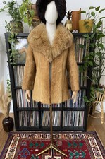 Vintage Suede Front Panel V-Neck Knit Sweater — listing 5