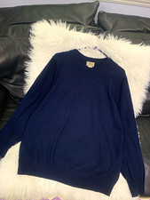 L.L.Bean 100% Cashmere Waffle-Knit Crewneck Sweater, Men's M-Reg, Camel/Tan — listing 3