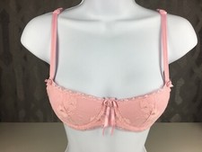 Pink Lace Sheer Unlined Underwire Bra, Size 36DD, New with Tags — listing 2