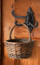 Antique Victorian-Style Cast Iron Hall Tree Coat Rack with Scrolled Tripod Base — listing 3