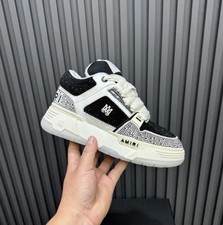 AMIRI Gold and Black Metallic Panel Chunky Sneakers — listing 3