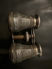 Paris binoculars Antique Field/Marine Binoculars with Brass and Leather/Vellum Wrap — listing 5