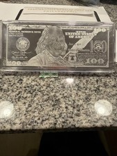 bar Franklin 1999 Washington Mint $100 Franklin Proof 4 Troy Oz .999 Fine Silver Bar — listing 5