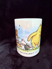 Disney Store Winnie the Pooh & Piglet Blue Winter Coffee Mug "Cold Days Are Made For Warm Friends"