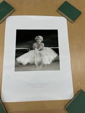 Marilyn Monroe Ballerina Sitting Black & White Canvas Print Wall Art — listing 4