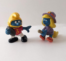Schleich Peyo Smurfette Witch PVC Figurine on Broomstick — listing 6