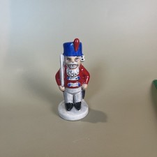 Ceramic Christmas Nutcracker Toy Soldier Figurine with Top Hat — listing 5