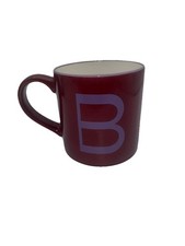 Ceramic Monogram "D" Coffee Mug, Cream with Black Rim — listing 6