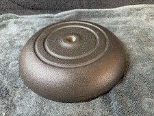 Vintage Gooseneck Microphone Stand with Round Cast Iron Base, listing 4