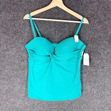 Time and Tru Women's Blue Strappy-Back Tankini Swim Top, NWT — listing 3