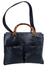Gucci Diana Medium Bamboo Handle Tote Bag in Black Leather — listing 6
