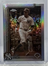 Ben Rice Topps Chrome New York Yankees Baseball Card — listing 6
