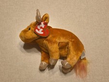 Ty Beanie Baby "Roam" the Buffalo/Ox with Gold Horns (Zodiac Series) — listing 5