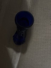 Degenhart Green Glass Figural Boot Toothpick Holder / Miniature