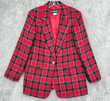 Requirements Women's Navy 100% Wool Double-Breasted Blazer with Gold Buttons, Size 14 — listing 5