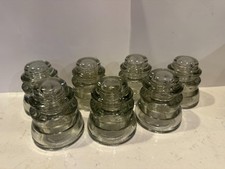 Pair of Vintage Clear Glass Telephone Pole Insulators - Armstrong & Made in USA — listing 6