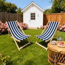 Set of 4 Aluminum Frame Sling Patio Dining Chairs — listing 3