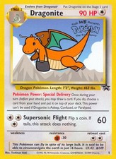 Dragonite Black Star Promo #5 (Kids WB Presents Pokemon The First Movie) 1999 Wizards