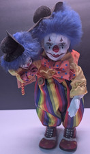 Show-Stoppers Collectible Porcelain Clown Dolls (Set of 3: Gabby, Potsy, Gino)