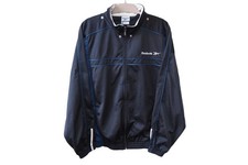 Vintage Reebok Color Block Full Zip Track Jacket Navy Gray — listing 4