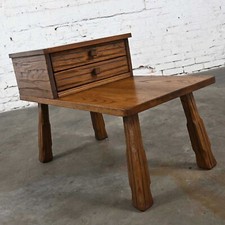 Vintage Brandt Furniture French Provincial Two-Tier Step End Table with Drawer — listing 2