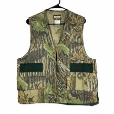 Saf-T-Bak Woodland Camo Hunting Camp Vests (Pair) - Made in USA