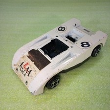 Vintage Diecast Can-Am Style Racing Car with Firestone Racing Livery, White/Red/Blue, #3 Hot Wheels / Mattel — listing 2